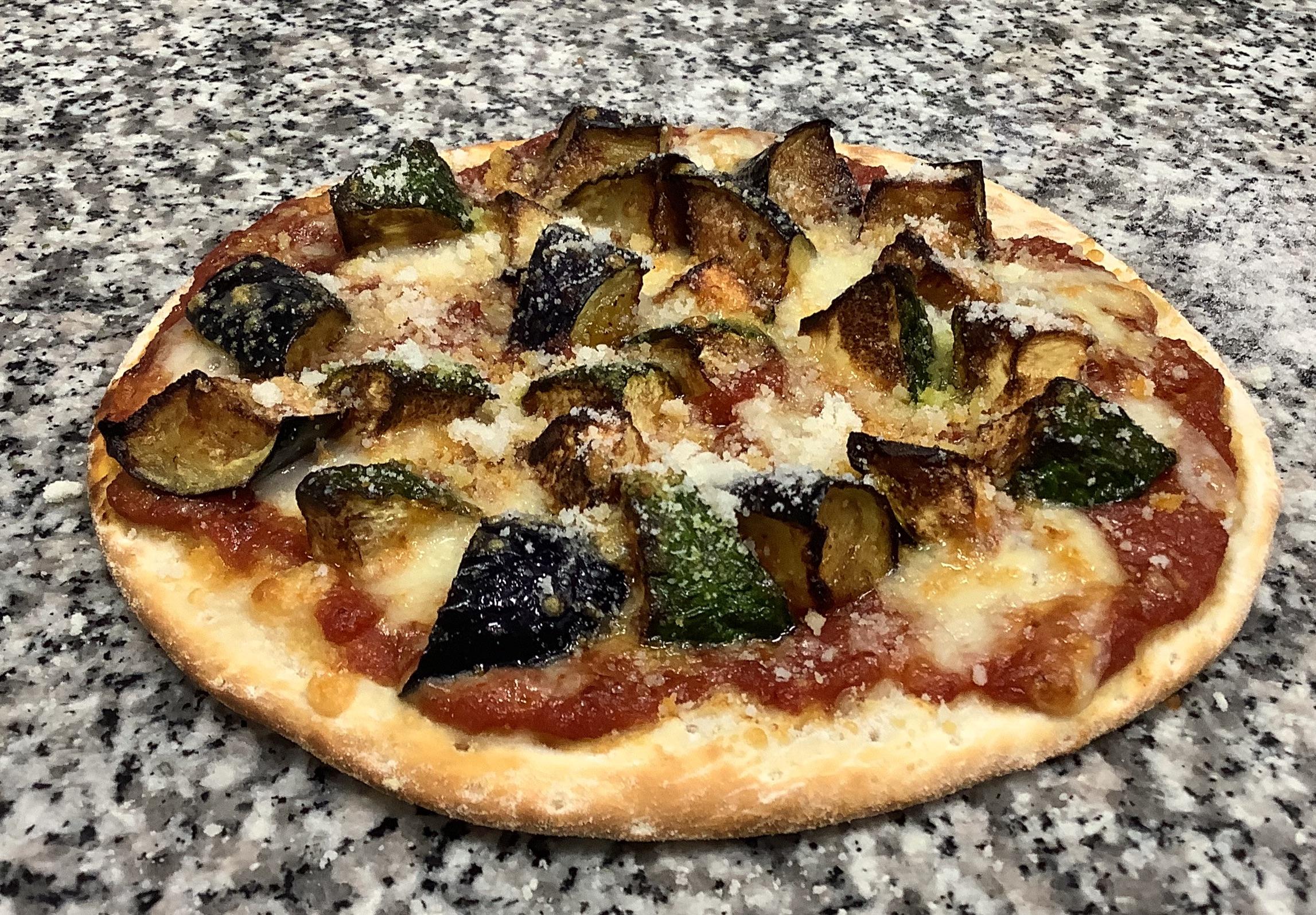 ナスとズッキーニのミートソース　横